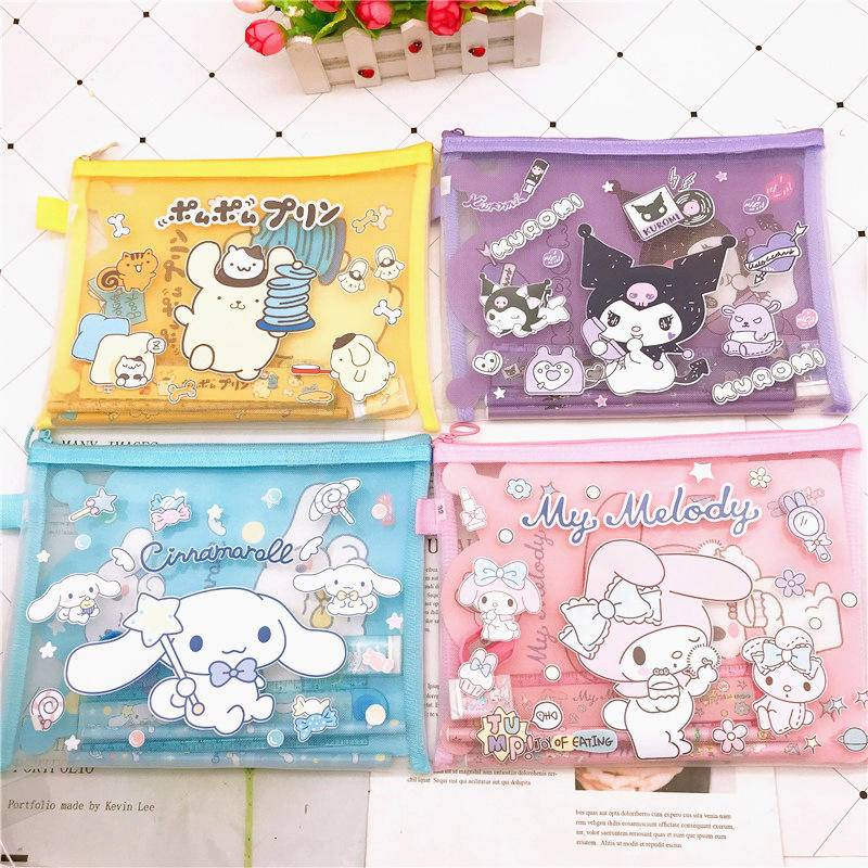 

Kotak Pensil Set Sanrio Stationery Set Alat Tulis Karakter Kuromi Cinnamaroll Penggaris Pensil