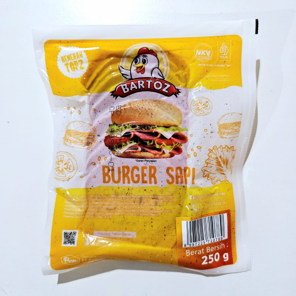 

BARTOZ beef burger 10s 250gr