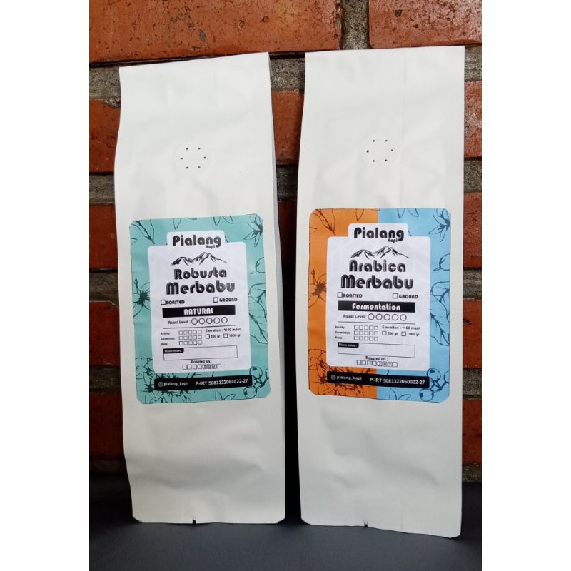 

Kopi Robusta proses natural & Arabika proses Fermentasi Merbabu