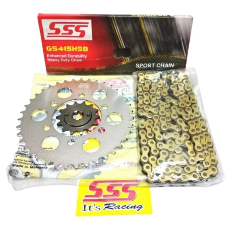 GIR GEAR SET SSS GEAR PAKET SSS 415 428 RX KING MX KING MX NEW MX OLD VIXION TIGER MPRO KLX WR