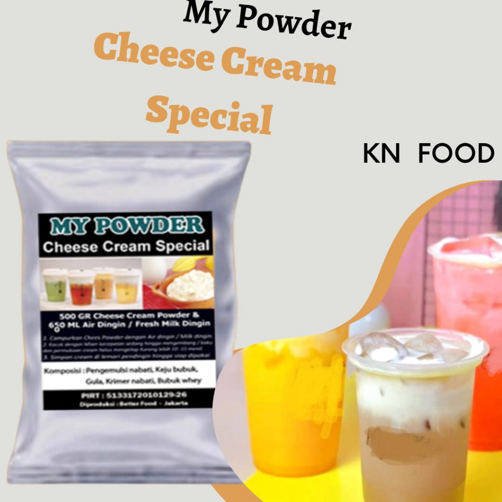 

Bubuk Cheese Cream Special Kemasan 1 KG Super Best Seller Cheese Cream powder Special 1Kg