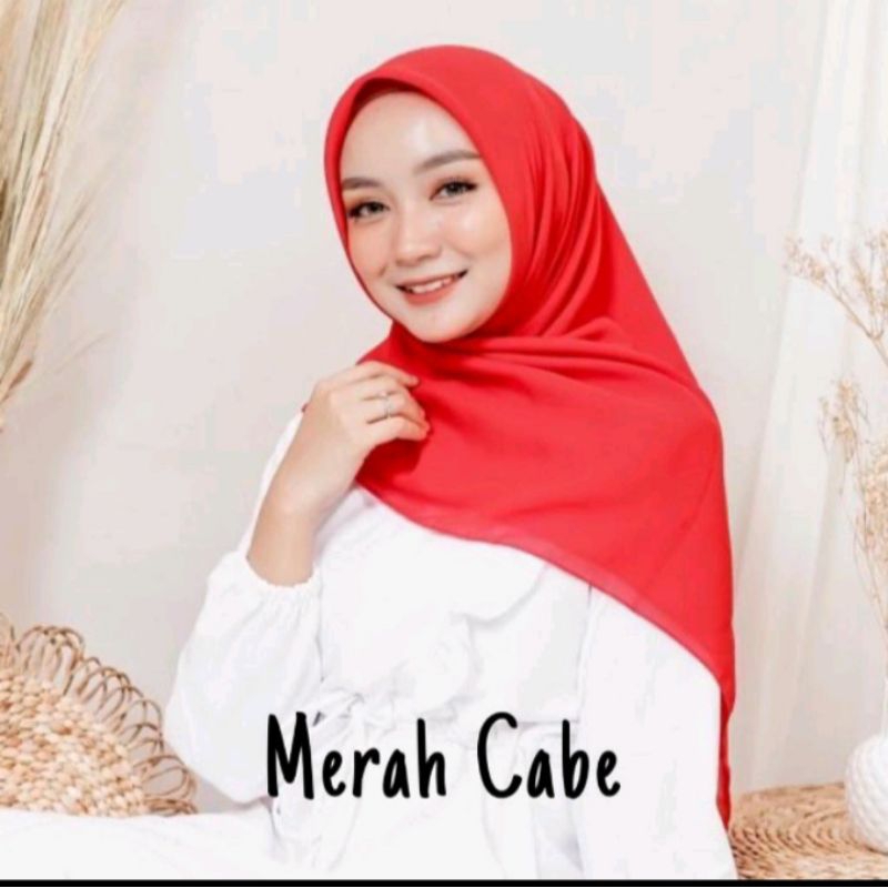 JILBAB TERMURAH Krudung Segi empat MERAH HIJAB TERMURAH Segi Empat MERAH CABE/HIJAB HIJAU/KRUDUNG ME