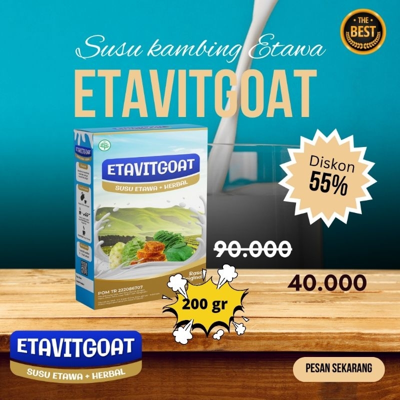 

Susu Kambing Etawa ETAVITGOAT Atasi Masalah Pernafasan