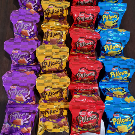 

[MT] { Per Pack isi 20 } Oishi Pillows Renceng isi 20 bks x 7gr Pillow All Varian Rasa