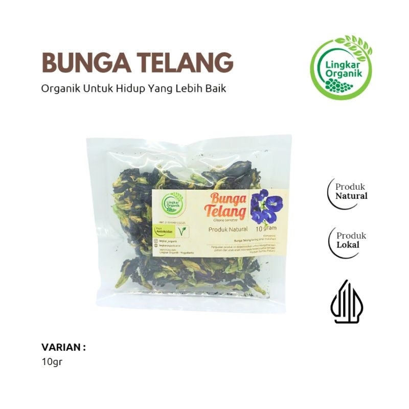 

Bunga Telang Organik 10gr - Lingkar Organik