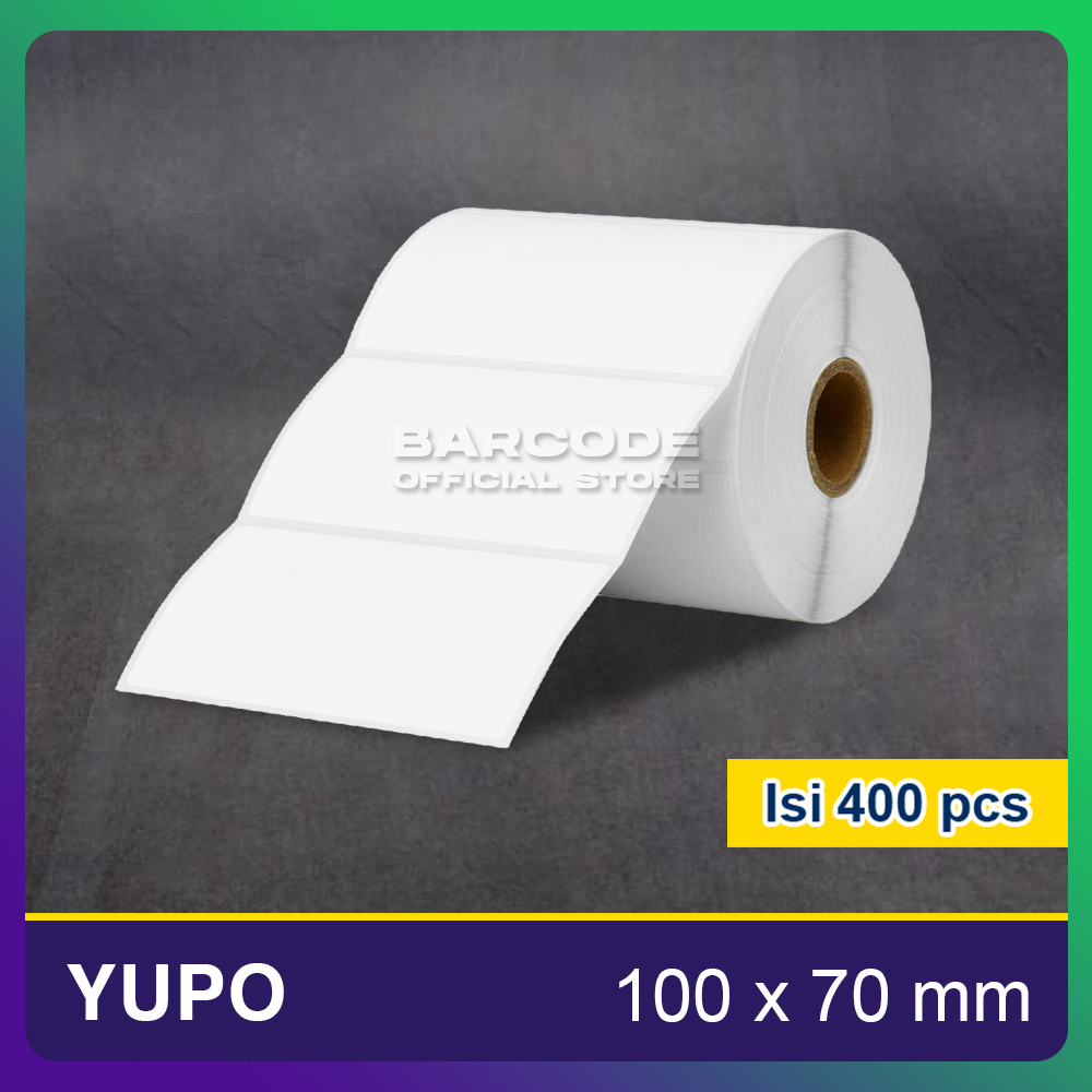 

Label Yupo 100x70mm / 100 x 70 / 100x70 mm Stiker Barcode Isi 400 Pcs