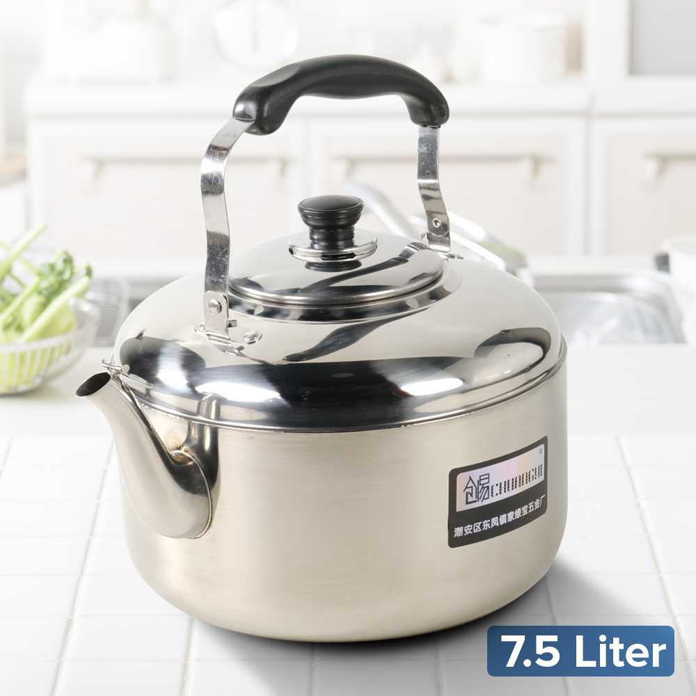 Teko Ketel Masak Air Panas Panci Stainless Steel 7.5 Liter