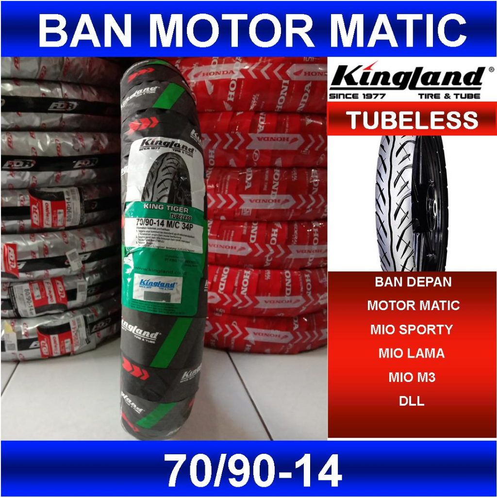 BAN LUAR TUBLES KINGLAND 70/90 RING 14