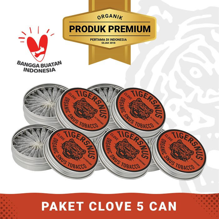 

Tiger Snus Promo Hemat 5 Can Clove