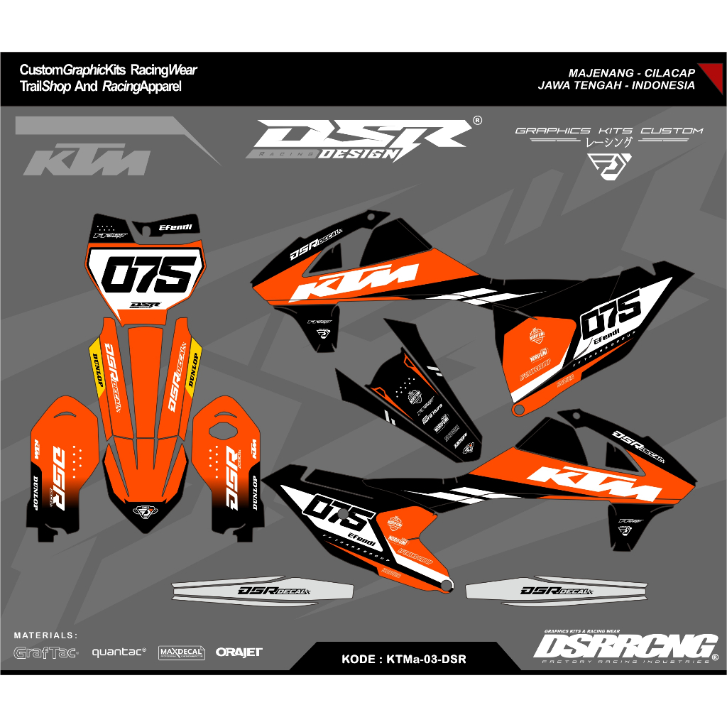 DECAL KTM 85 NEW 2018 2019 2020 2021 2022