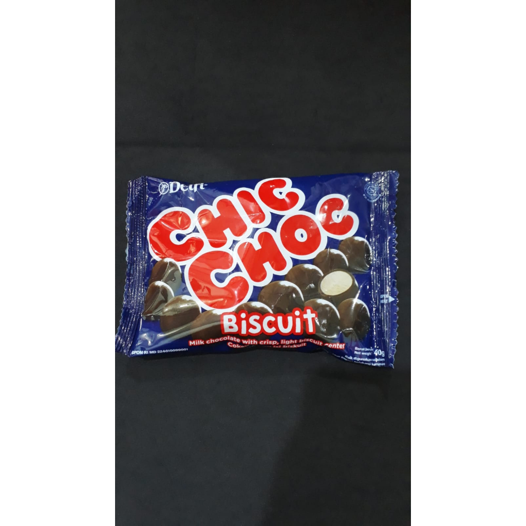 

CHIC CHOC BISCUIT MILK CHOCOLATE 40G