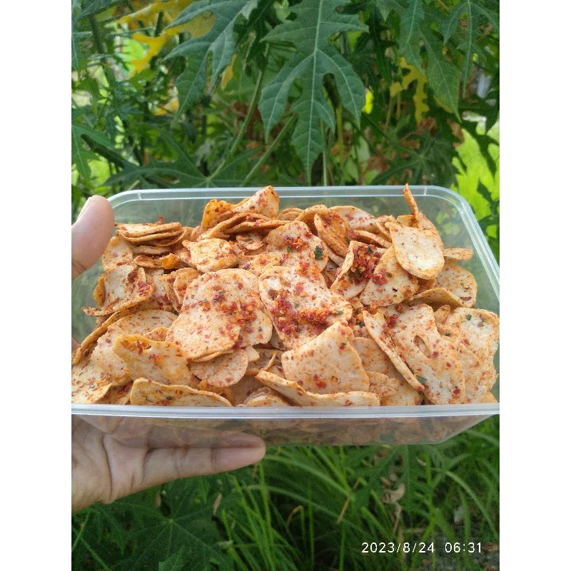 

Basreng premium pedas daun jeruk 200gr