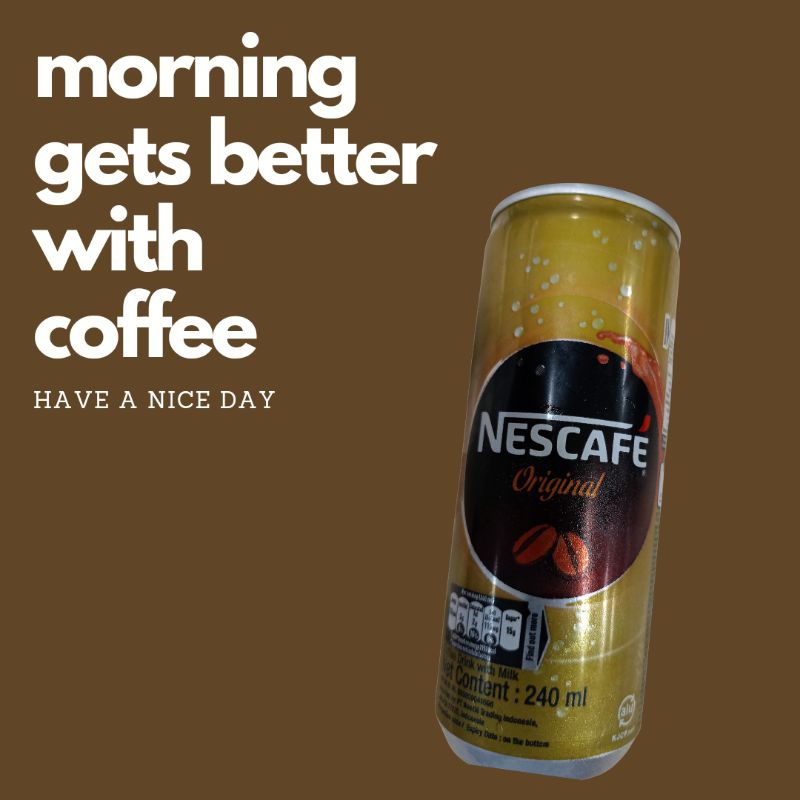 

Coffee Nescafe kaleng Origina 240ml/ Nescafe Can Original 240ml