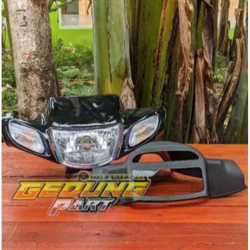 Batok Depan Belakang Set Lampu Depan Yamaha Fizr F1zr Warna Hitam Batok Fizr Hitam Set Lampu Fizr F1