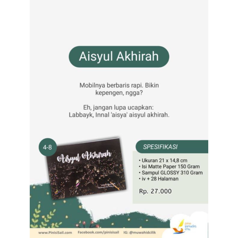 Aisyul Akhirah Buku Anak Muslim