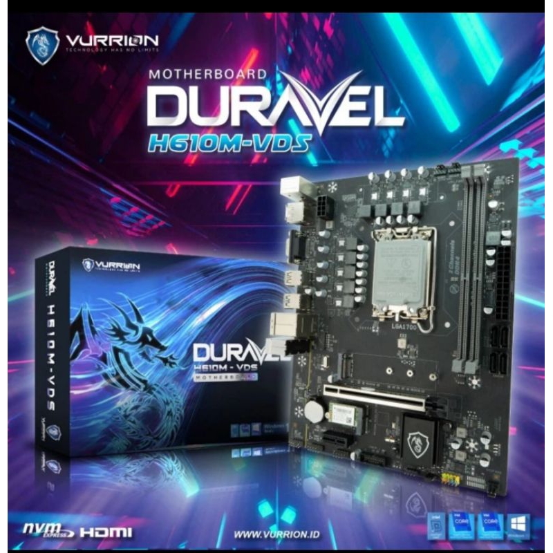 MOTHERBOARD VURRION H610M-VDS LGA 1700