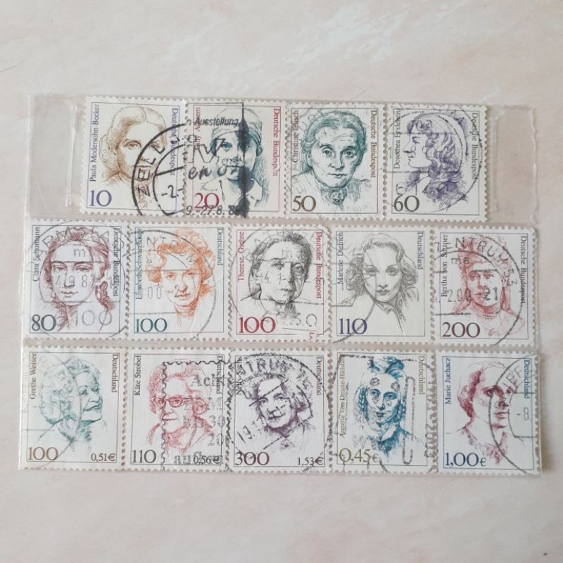 

Perangko Jerman Women in German History Tahun 1988-2003 set 14pcs