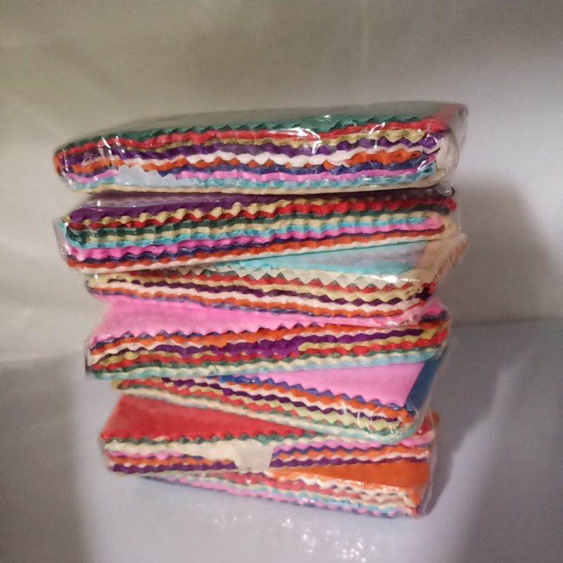 

Kertas Krep / Kertas Klobot / Kertas Crepe Potongan Warna Warni