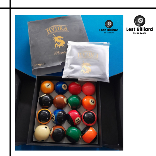 Bola billiard hydra black - hydra premium - bola billiard - bola bilyard