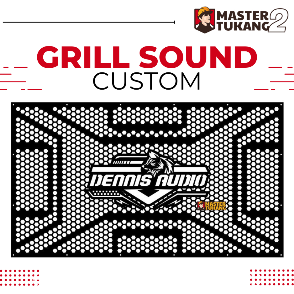 Grill Sound System Tutup Box Speaker 15 Inch - GRATIS DESAIN