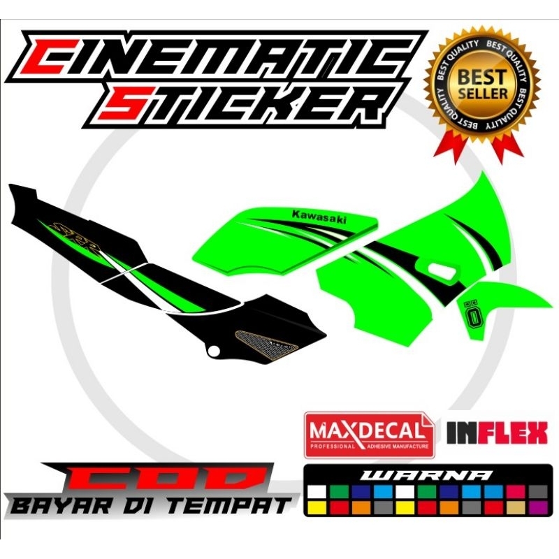 sticker striping NINJA SSR variasi transparan bisa riquest
