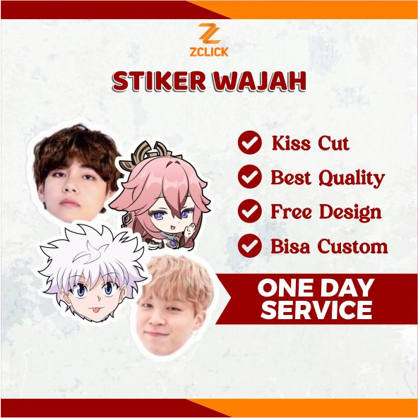 STIKER WAJAH | STIKER WAJAH CUSTOM | CUSTOM STIKER