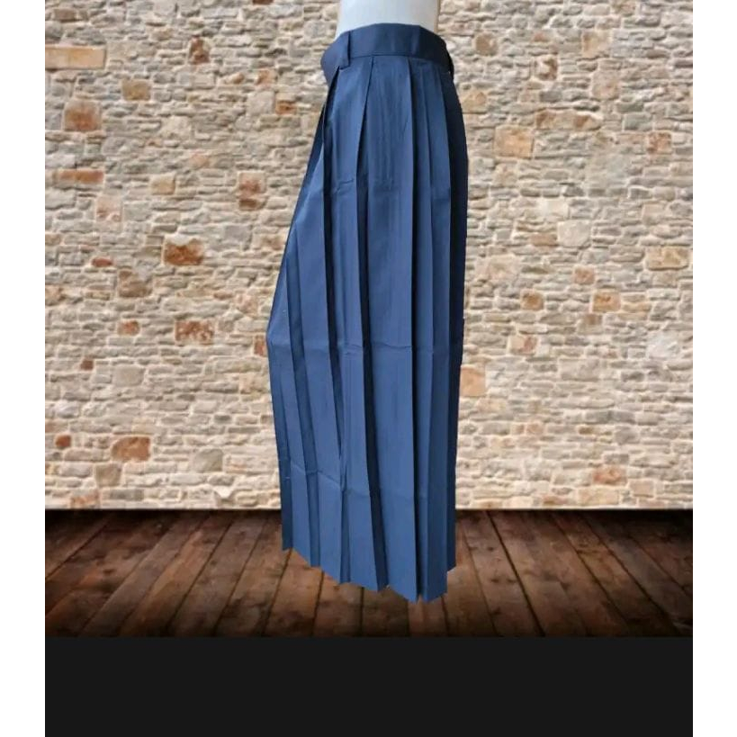 ROK BIRU SMP/MTS REMPEL ROK BIRU MADRASAH MODEL R.A BAHAN KATUN DRILL