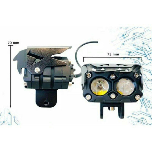 SUPER PROMO Lampu Tembak Sorot Led SQL 3 mata 65 watt 12 - 24 volt 1PASANG