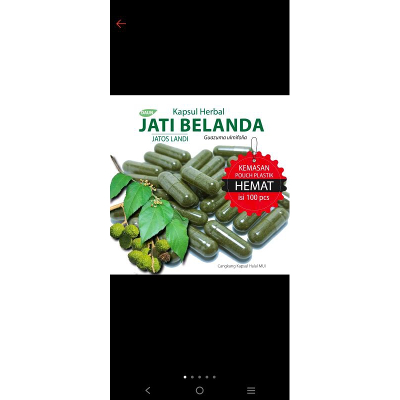 

Daun Jati Belanda Kapsul 100 pcs Original Halal Diet