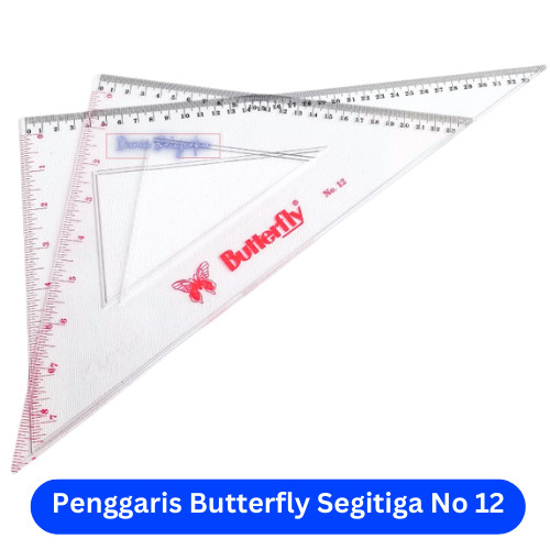 

Penggaris Butterfly Segitiga No 12 Triangle Mistar Set Siku Besar
