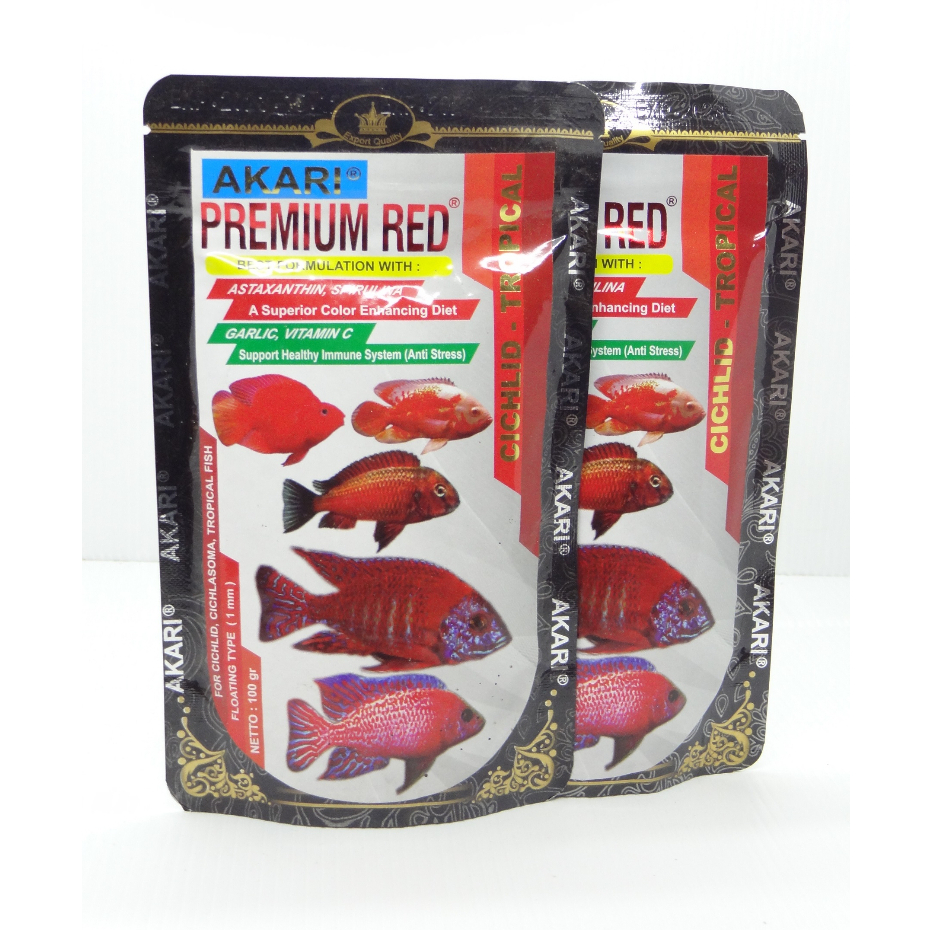 Pelet Akari Premium Red 100 gram