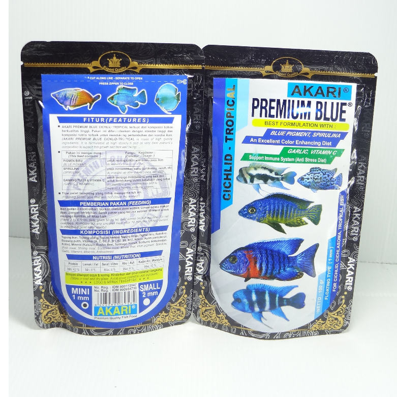 Pelet Akari Premium Blue 100 gram