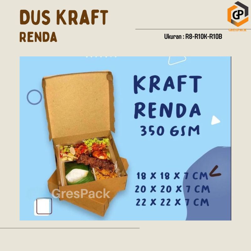

Dus Kraft Tebal/Dus Nasi Coklat