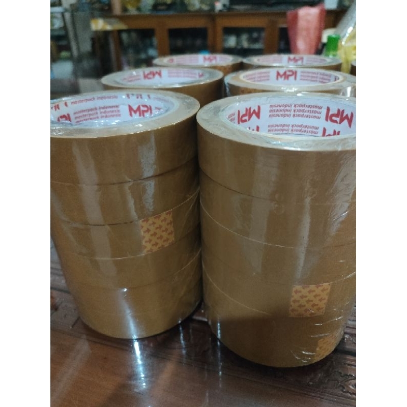 

Lakban coklat MPI 24 MM × 100 yard × 45 mikron per dus isi 144 roll