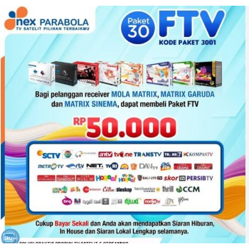 Paket FTV Matrix Garuda Nex Parabola