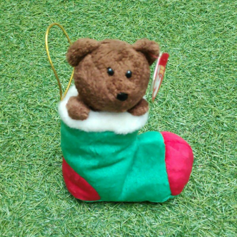 Boneka Beruang Kaos Kaki TY Beanie Babies Stockings Original - hadiah ulang tahun - hadiah Natal