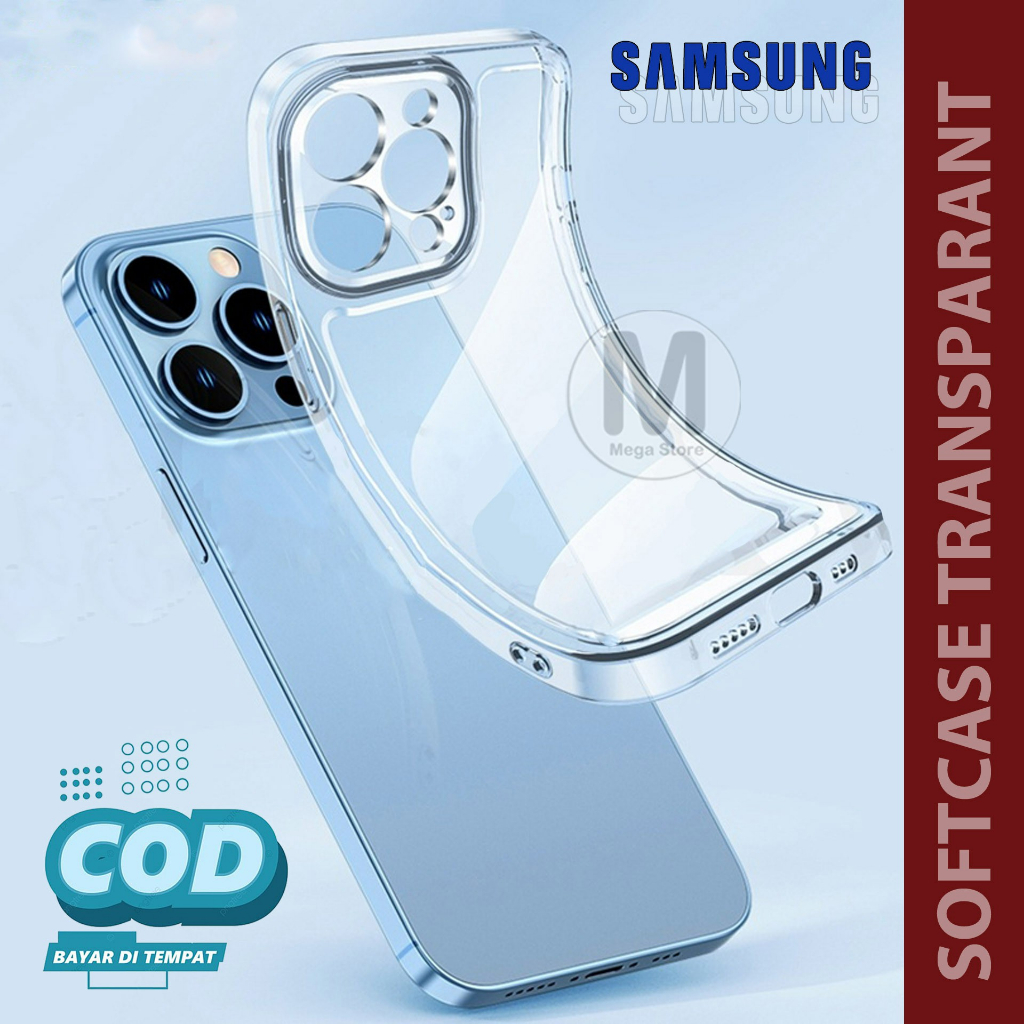 Soft Case Transparant For SAMSUNG A24 A54 A34 A14 A13 A12 A52 A72 A32 4G A04 A04E A03 A11 M12 M11 A20S A10S Casing Terbaru Case Murah Aesthetic Silikon Mewah Softcase Bening Casing Handphone