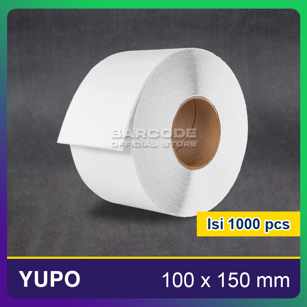 

Sticker Yupo 100x150 / 100 x 150mm Label Barcode A6 Core 3 Inci 1 Line Isi 1000Pcs