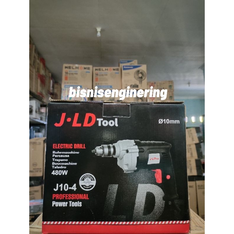 MESIN BOR LISTRIK JLD 10-4 ELECTRIC DRILL VARIABLE SPEED REVERSIBLE