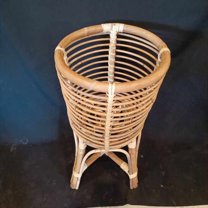 standing pot/cover pot Anyaman Rotan Tinggi 50cm