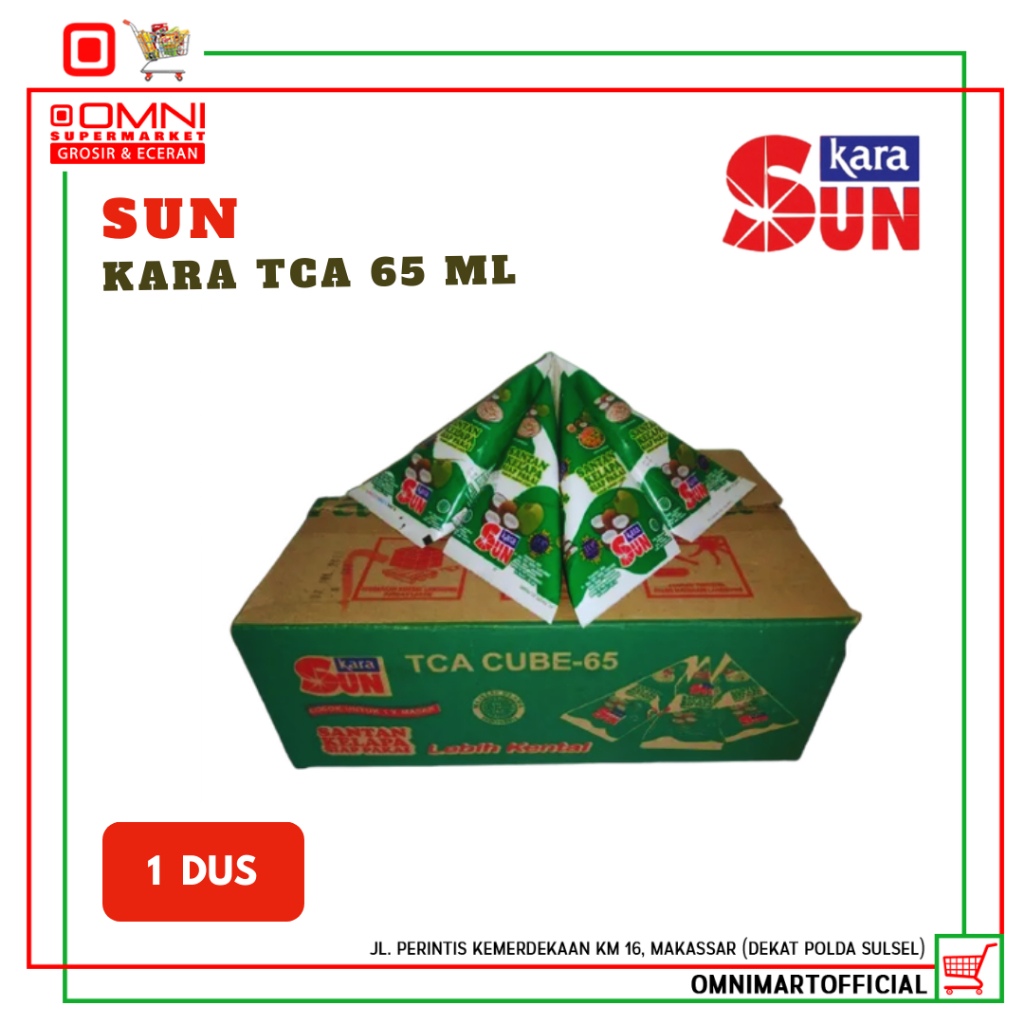 

SUN Kara TCA 65/Santan Kelapa sunkara - 65 mL (1 Dus isi 36 pcs)