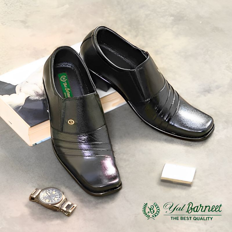 Pantofel Kulit Asli Cowok – YAL BARNEET 235 Sepatu Formal Kerja Pria