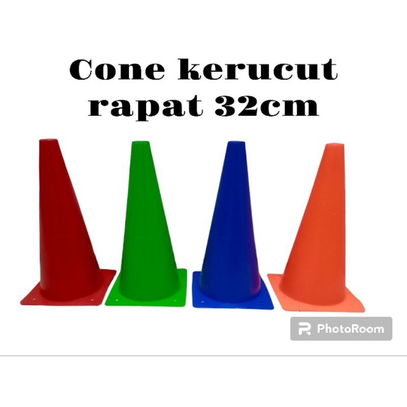 Cone Kerucut / Cone Krucut / Cone Latihan Bola / Cone Krucut Rapat 32cm