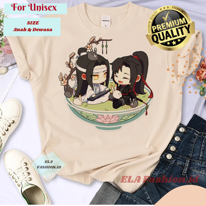 Kaos Mo Dao Zu Shi Pakaian Desainer Komik Lan Zhan