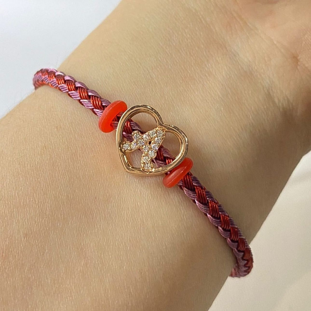 Charm huruf anak dan dewasa emas asli kadar 75 17k rosegold pandora alpabet liontin kalung gelang ta