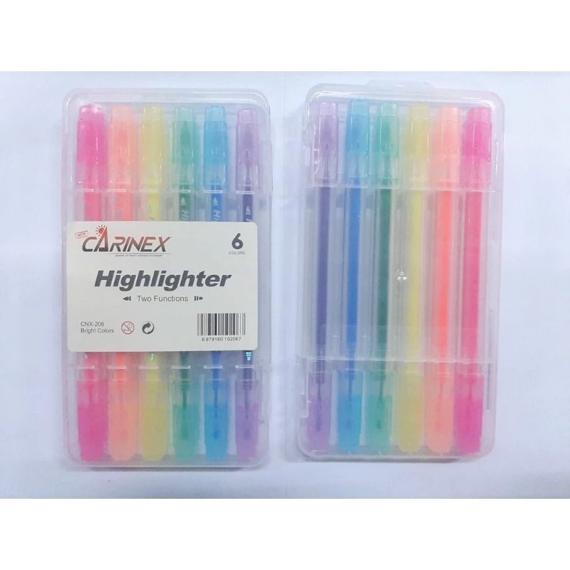 

HIGHLIGHTER CARINEX 1 SET 6 WARNA 2 FUNGSI CNX 206