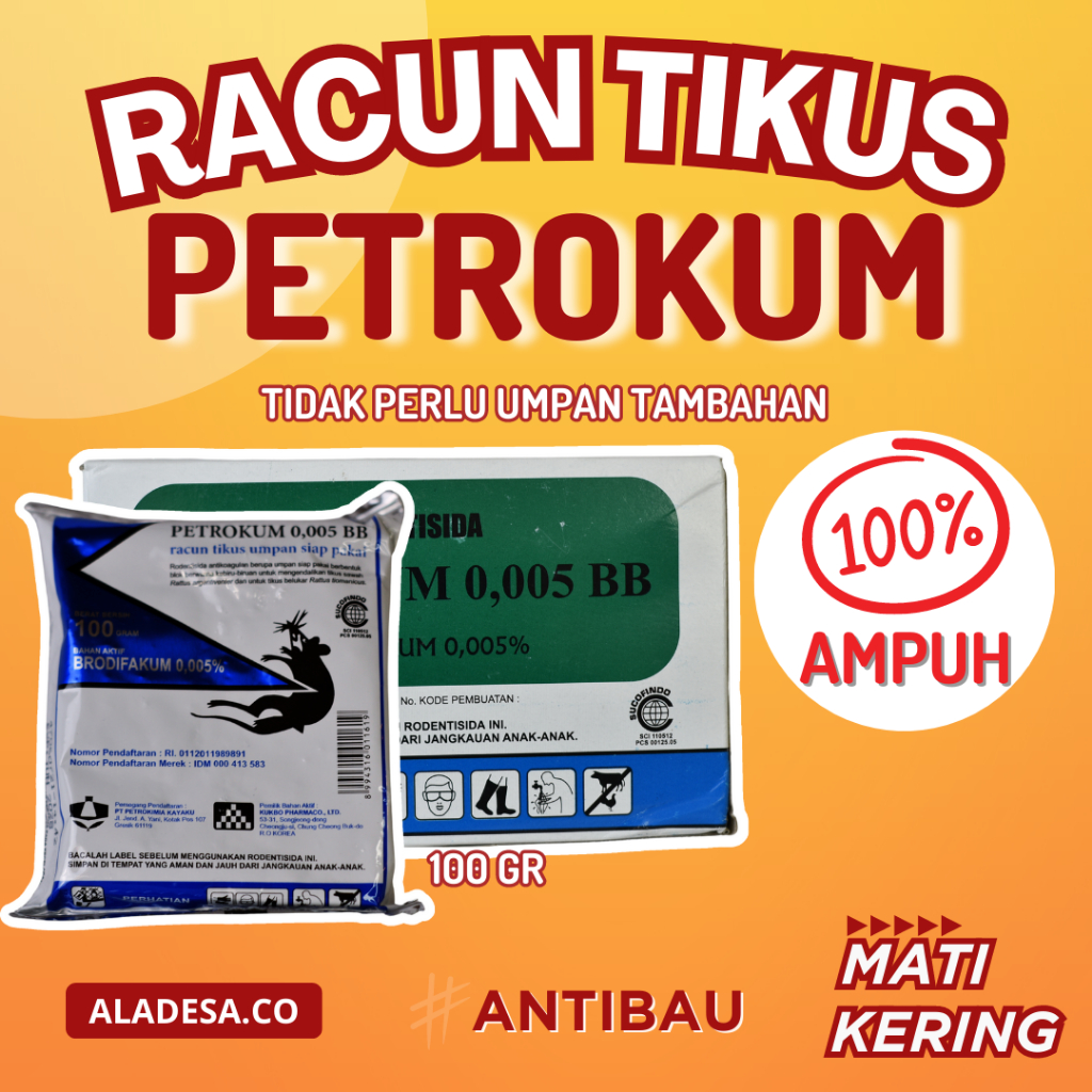 RACUN TIKUS MATI KERING PETROKUM BYERAT MAO WANG SUPER AMPUH