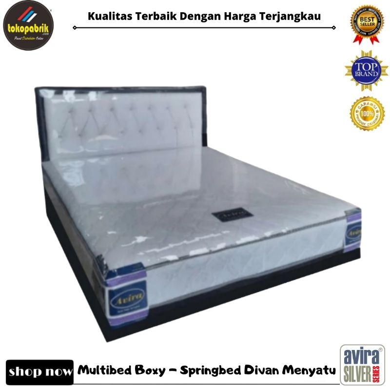 Set Divan Springbed Menyatu / Dipan Kasur Spring bed Multibed No 2 Ukuran 160x200 Murah Bandung Bogo