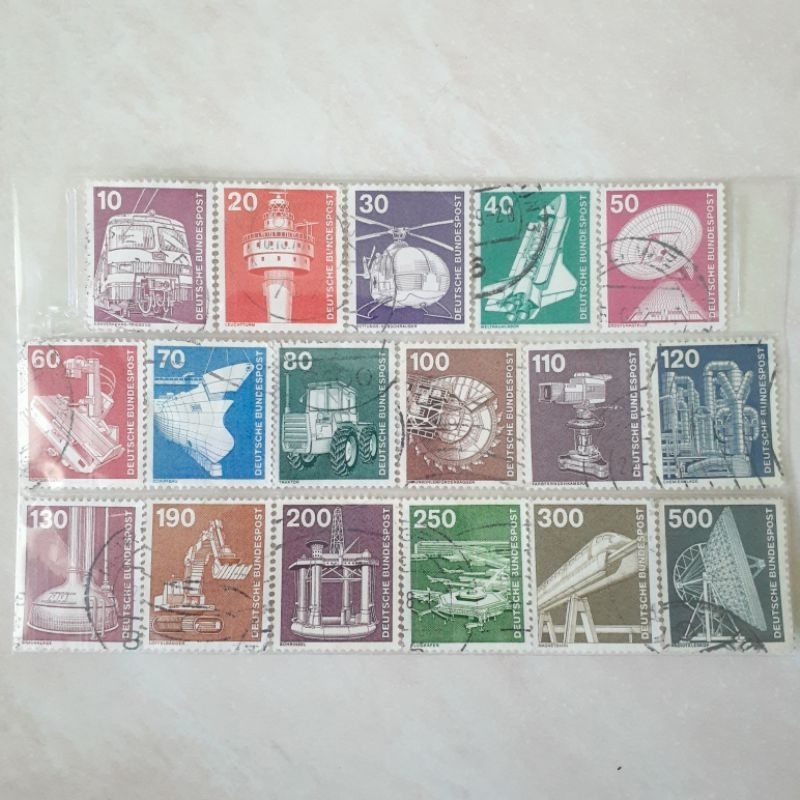 

Perangko Jerman Industry and Technology Definitives Tahun 1975 - 1982 set - 17pcs