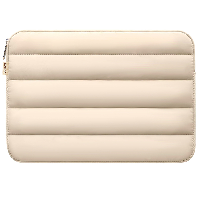 VOOVA Tas Laptop Sleeve Case/Laptop Bag/Briefcase/Tablet Bag/Liner Bag/Tas Liner Komputer/Tas Komputer Anti-jatuh-Cream